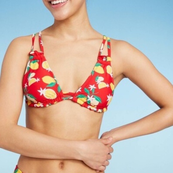 Wild Fable Strappy Triangle Bikini Top Size Medium NWOT - Picture 1 of 2